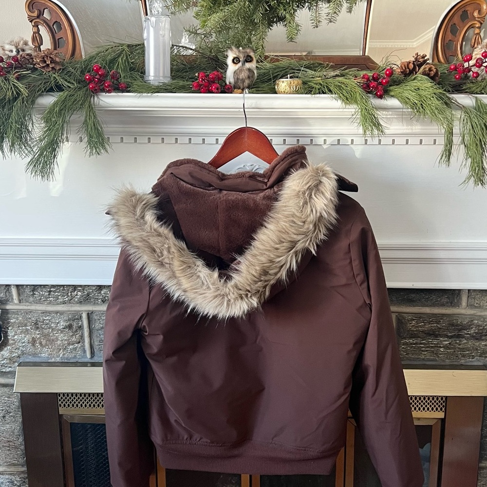 Hollister Chocolate Brown All-Weather Jacket - Picture 3 of 3
